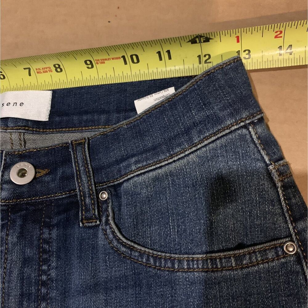 Sene Jeans Womens Size 0 Blue Straight Leg Mid Rise Pants - Picture 8 of 9